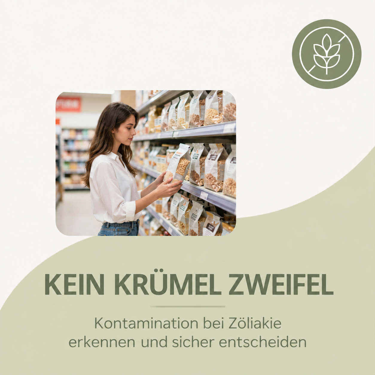 Einblick in den Online-Kurs Kein Krümel Zweifel zu Kontamination bei Zöliakie